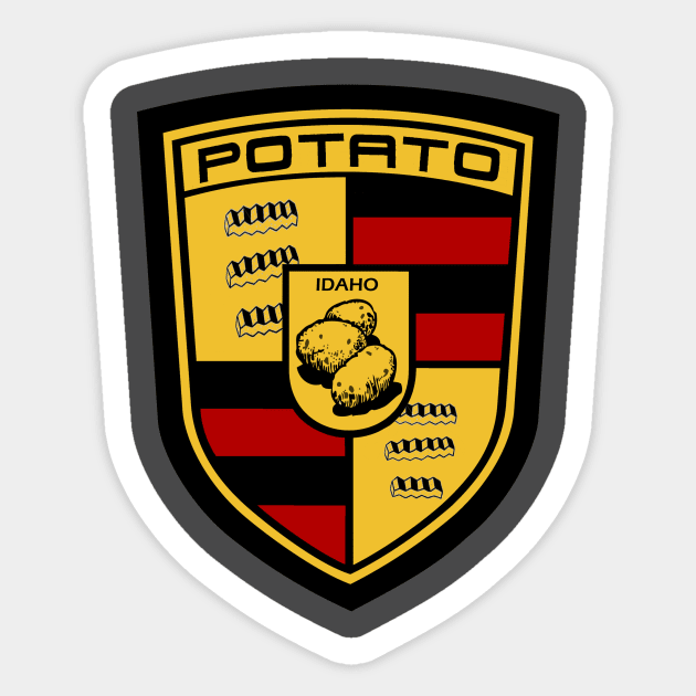 High performance potato Sticker by nomoji